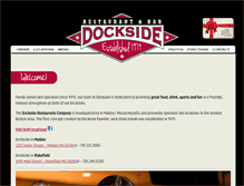 Tablet Screenshot of docksiderestaurants.com